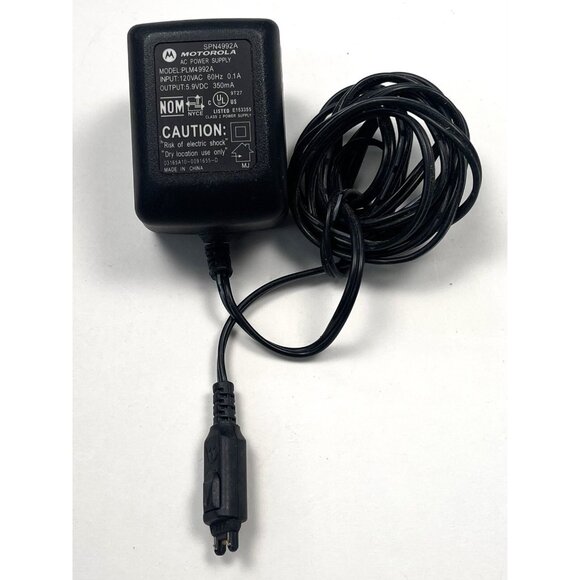 OEM Motorola SPN4992A AC Power Supply Wall Adapter 5.9V 350mA Black PLM4992A EUC - Picture 1 of 3